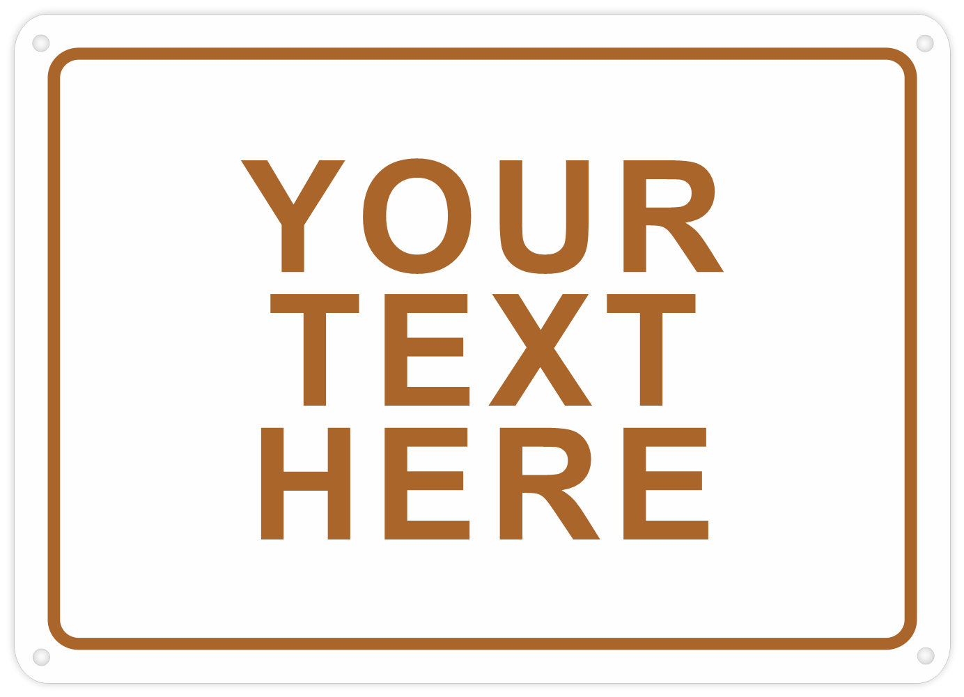 Custom Metal Aluminum Sign
