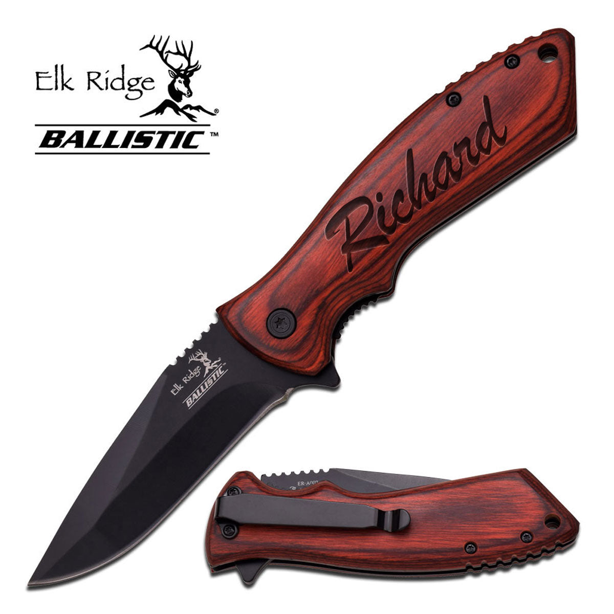 Elk Ridge Personalized Pocket Knife Custom Engraved