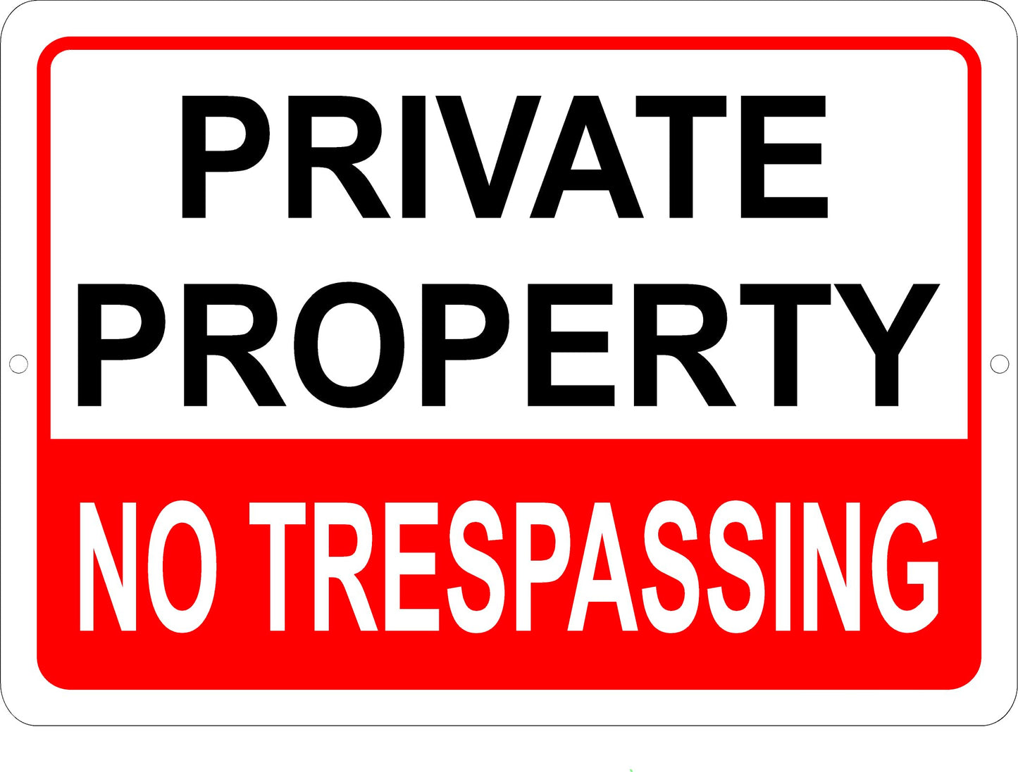 Premium UV Printed Aluminum Rust-Proof Metal No Trespassing Signs For Private Property, Keep Out Sign with Posted Signs Fade Resistant Last For Years Made in USA. by AV Grafx (No Trespassing)