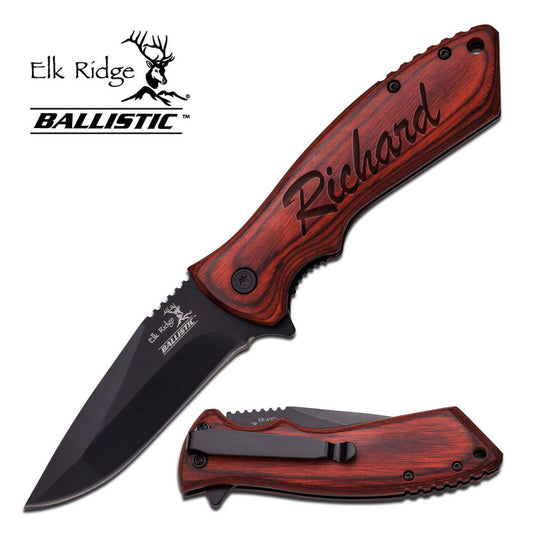 Elk Ridge Personalized Pocket Knife Custom Engraved