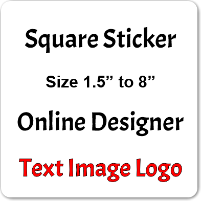 Square Sticker Online Designer
