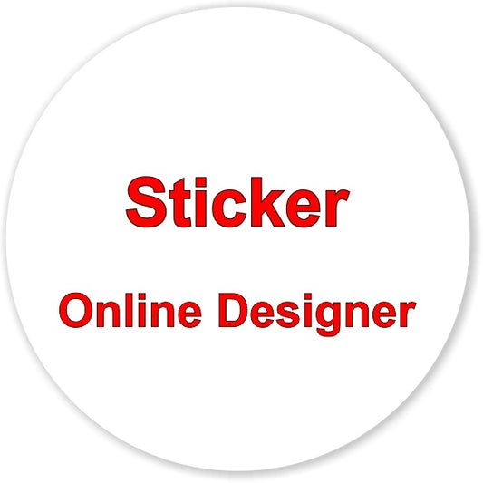 AV Grafx  Round Sticker Online Designer